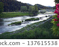 Panoramic view of the town of Sentjur in Slovenia with mountains in the background 137615538