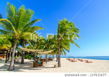 毛里求斯勒莫納海灘的美麗景色 137615877