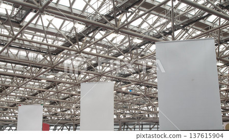 Exhibition hall steel frame truss framework ceiling Exhibition hall steel frame truss framework ceiling 137615904