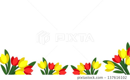 paper template with flowers 137616102