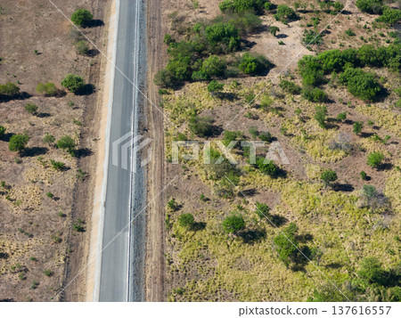 Building new asphalt road Building new asphalt road 137616557