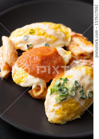 美味的通心粉明太子煎蛋捲 137617092