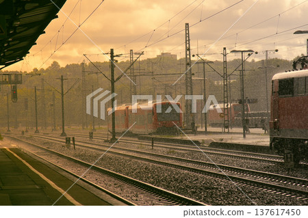 Modern high speed train Modern high speed train 137617450