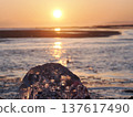 Sunset and Jewelry Ice at Orakumo Coast 137617490