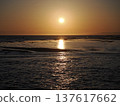 Sunset over Orakumo Beach 137617662