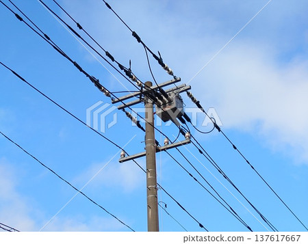 電線桿和開關 137617667