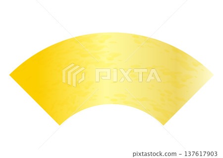Golden Japanese-style fan-shaped frame material with textures like gold leaf and Japanese paper Golden Japanese-style fan-shaped frame material with textures like gold leaf and Japanese paper 137617903