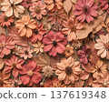 Purple and red tones dried flowers  as a background 137619348