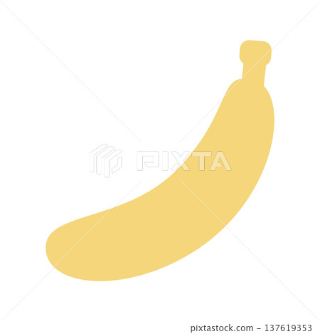 Banana simple icon (yellow flat) Banana simple icon (yellow flat) 137619353