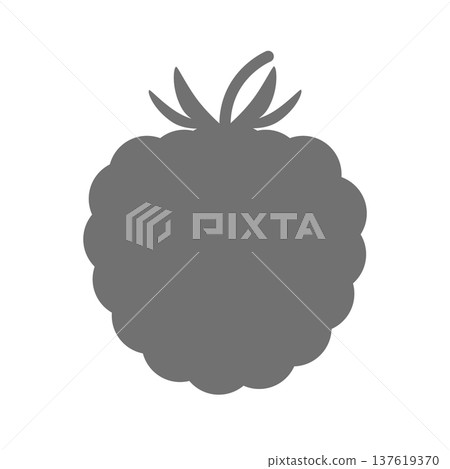 樹莓簡約輪廓圖示（單色） 137619370