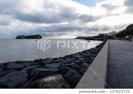 Sao Miguel Island Coastline. Vila Franca Do Campo Sao Miguel Island Coastline. Vila Franca Do Campo 137621735