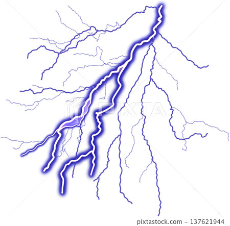 blue thunder lightning 137621944