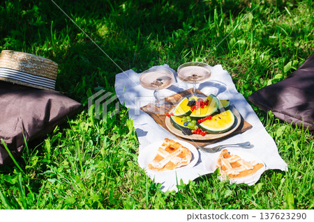 Outdoor summer picnic 137623290