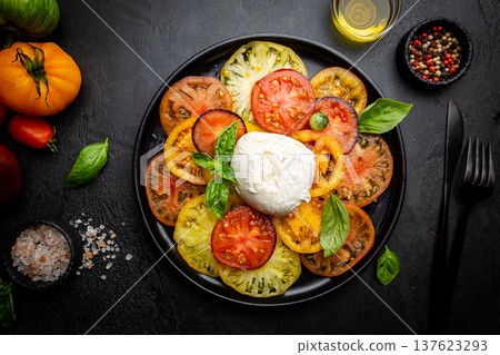 Delicious caprese salad Delicious caprese salad 137623293