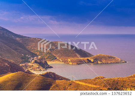 Greek coastline on Peloponnese, Mani Peninsula Greek coastline on Peloponnese, Mani Peninsula 137623652