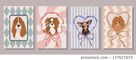 Dog Portrait Cards. 137625855