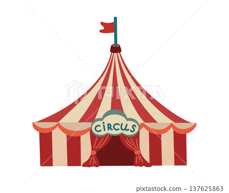 Vintage Circus Booth. 137625863