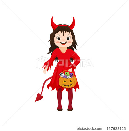 Cute Devil Girl Costume 137628123