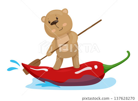 Bear Surfs on Chili Pepper 137628270