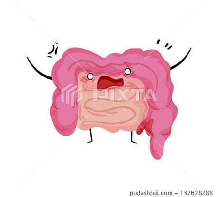 Angry Intestine Character Angry Intestine Character 137628288