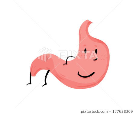 Relaxed Stomach Character 137628309