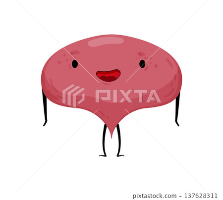 Happy Bladder Character 137628311