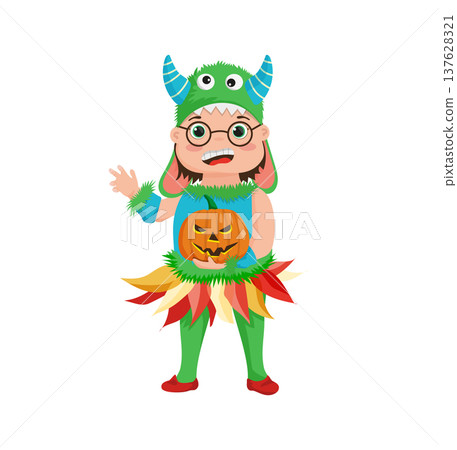 Funny Monster Costume Kid Funny Monster Costume Kid 137628321