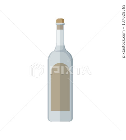 Transparent Glass Bottle 137628365