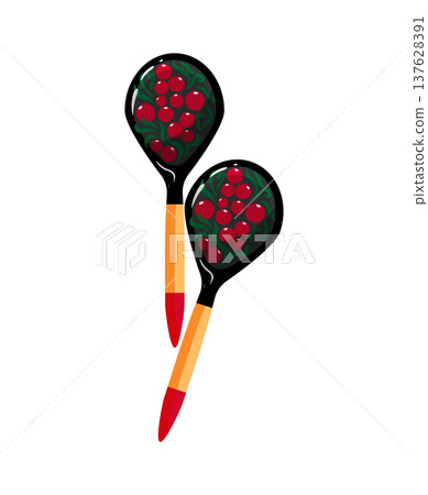 Painted Wooden Spoons Painted Wooden Spoons 137628391