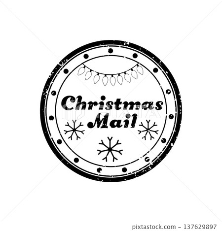 Christmas Mail Emblem 137629897