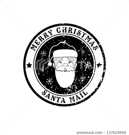 Santa Mail Emblem Santa Mail Emblem 137629898