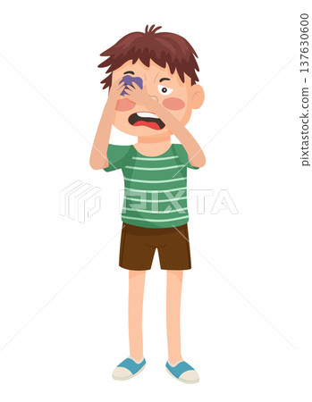 Boy with Black Eye 137630600