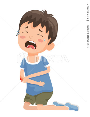 Boy with Knee Injury Boy with Knee Injury 137630607