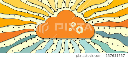 Cloud concept abstract technology background and network service Cloud concept abstract technology background and network service 137631337