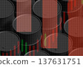 Oil crisis, Barrels of oil on the background of stock quotes infographics 137631751