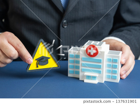 Shortage of qualified medical specialists. Hospitals face staff deficit and rising demand for trained doctors and nurses. Healthcare workforce crisis, medical education gaps 137631901