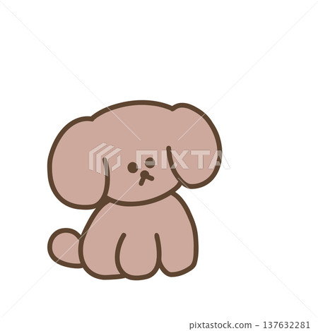 一隻狗端坐著 一隻狗端坐著 137632281