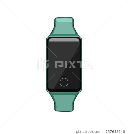 Wearable technology health tracker with blank screen 137632340