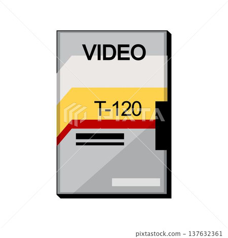 Vhs video cassette recording retro home entertainment Vhs video cassette recording retro home entertainment 137632361