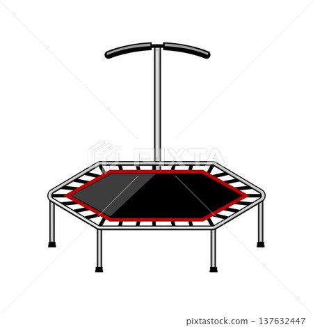 Fitness rebounder mini trampoline with handle for home exercise 137632447