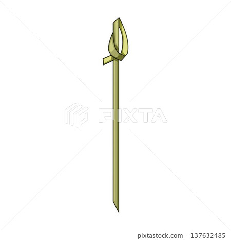 Cocktail toothpick skewer holding snacks and garnishes 137632485