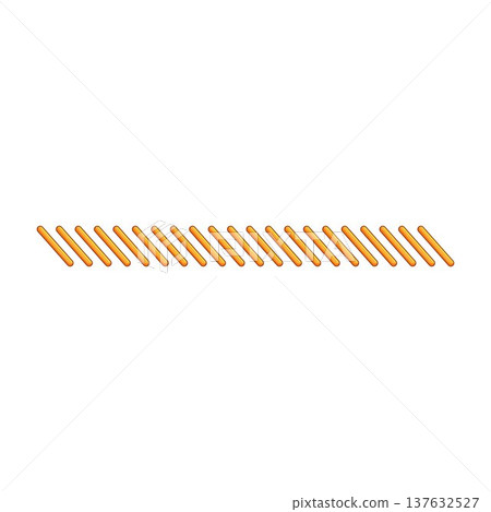 Orange thread stitches creating decorative border pattern Orange thread stitches creating decorative border pattern 137632527