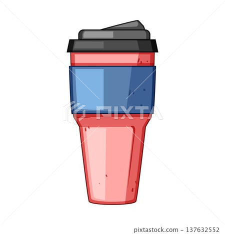 Reusable thermo mug promoting sustainable coffee consumption Reusable thermo mug promoting sustainable coffee consumption 137632552