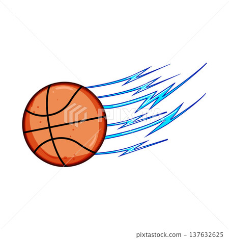 Basketball ball flying with speed and dynamic energy Basketball ball flying with speed and dynamic energy 137632625