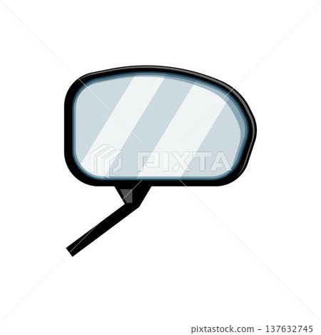 Car side mirror or rear view mirror icon 137632745