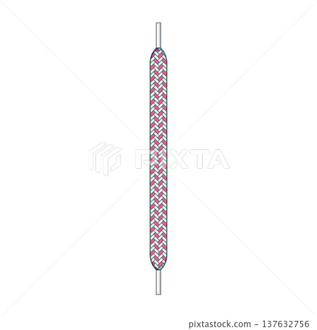 Pink and teal chevron pattern shoelace accessory Pink and teal chevron pattern shoelace accessory 137632756
