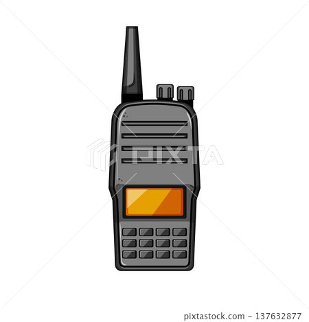Portable two way radio communicating for emergency services 137632877