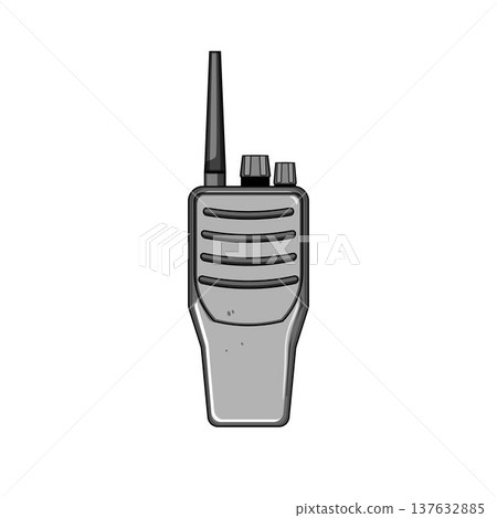 Gray two way radio communication device for security 137632885