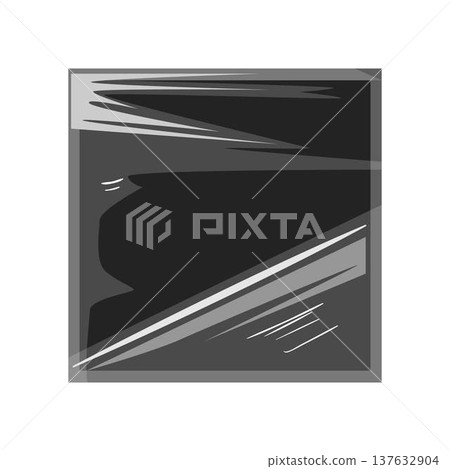 Vinyl record album cover with plastic wrapping texture 137632904