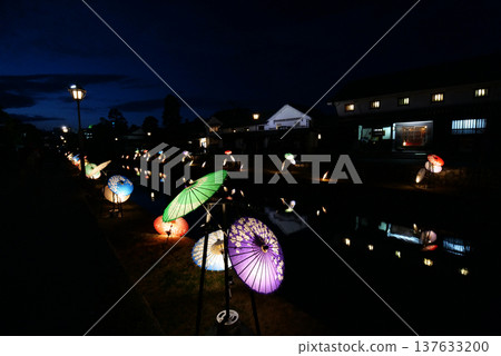 Kurashiki Bikan Historical Quarter Spring Evening Lights 288 137633200